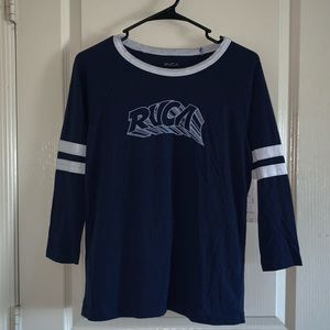 BRAND NEW!!  RVCA blue long sleeve.